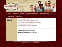 Tablet Screenshot of mbcmonticello.org